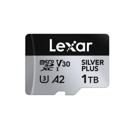LEXAR MICROSDXC PROFESSIONAL SILVER PLUS UHS-I/U3/A2/4K R205/W150 (V30) 1TB LMSSIPL001T-BNANG