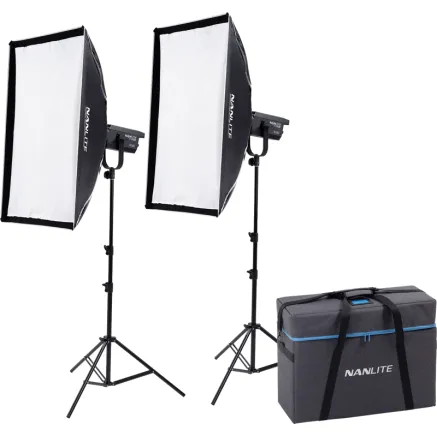 NANLITE FS-150B BI-COLOUR 2 LIGHT KIT WITH STAND FS-150B 2KIT-S-LS-1