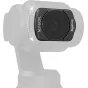 SmallRig ND16/CPL фильтр для DJI Osmo Pocket 3, установленный на объективе, с индикатором вращения, подчеркивающим переменную плотность и поляризацию.