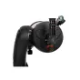 Телескоп Celestron NexStar 6 SE с черной трубой и оранжевыми акцентами, окуляром 28 мм Plössl, синим поисковым прицелом и креплением на одном рычаге с красной регулировочной ручкой.
