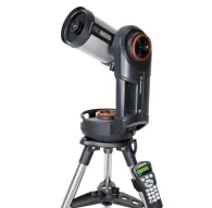 Телескоп Celestron NexStar Evolution 5 с WiFi-управлением, предлагающий продвинутое отслеживание и интеграцию с приложением SkyPortal для наблюдения за звездами.Телескоп Celestron NexStar Evolution 5 с WiFi-управлением, предлагающий продвинутое отслеживание и интеграцию с приложением SkyPortal для наблюдения за звездами.