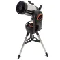 Телескоп Celestron NexStar Evolution 6 с Wi-Fi и оптикой Schmidt-Cassegrain на прочном штативе, с ярко-оранжевыми акцентами и компактной 6-дюймовой оптической трубой для портативного астрономического наблюдения.