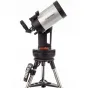Телескоп Celestron NexStar Evolution 6 на прочном штативе с встроенным Wi-Fi, пультом дистанционного управления и подносом для аксессуаров, подчеркивающий компактный 6-дюймовый дизайн Schmidt-Cassegrain.