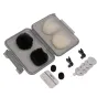 Deity WLP Lavalier Deluxe Accessory Kit с пушистыми шарами, искусственными меховыми ветрозащитами, клеевыми дисками, клипсами для микрофона и всепогодной защитой для переносного кейса.