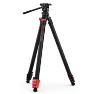 iFootage Gazelle TA3B штатив с головкой Komodo K3, черные алюминиевые ноги с красными акцентами, 4‑секционный дизайн, 5 кг полезная нагрузка, компактный для путешествийiFootage Gazelle TA3B штатив с головкой Komodo K3, черные алюминиевые ноги с красными акцентами, 4‑секционный дизайн, 5 кг полезная нагрузка, компактный для путешествий