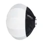 NANLITE Lantern-Softbox LT-65 с белым диффузором и черной боковой панелью, крепление Bowens, размер 65 см, на простом белом фоне.