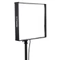 NANLITE PavoSlim 240C Full Color LED панель света на стойке, с белым диффузором и боковой маркировкой, готова к студийному использованию