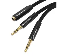 Audio vadi, adapteri - Cable audio mini jack 3.5mm female to 2x mini jack 3.5 mm male Vention BBLBAB 0.6m (black) BBLBAB - ātri pasūtīt no ražotājaAudio vadi, adapteri - Cable audio mini jack 3.5mm female to 2x mini jack 3.5 mm male Vention BBLBAB 0.6m (black) BBLBAB - ātri pasūtīt no ražotāja