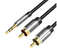 Аудио кабели, адаптеры - Cable Audio 3.5mm Male to 2x RCA Male Vention BCFBG 1.5m Black BCFBG - быстрый заказ от производителяАудио кабели, адаптеры - Cable Audio 3.5mm Male to 2x RCA Male Vention BCFBG 1.5m Black BCFBG - быстрый заказ от производителя