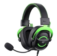 Austiņu mikrofoni - Gaming Headphones Havit H2002E (Black-Green) H2002E-BG - ātri pasūtīt no ražotājaAustiņu mikrofoni - Gaming Headphones Havit H2002E (Black-Green) H2002E-BG - ātri pasūtīt no ražotāja