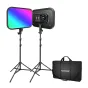 LED панели - Kit Neewer RGB168 RGB LED, two lamps 60W 2500-8500K B09P4NDP1N - быстрый заказ от производителя