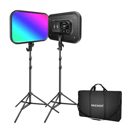Набор Neewer RGB168 RGB LED, две лампы 60W 2500-8500K