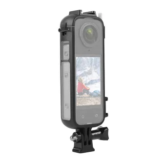 Discontinued - Plastic Protective Frame with Adapter Mount & Screw PULUZ for Insta360 X4 PU979B