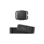 GoPro waterproof shutter remote with side clips and red LED indicator, accompanied by a black wrist strap for HERO13/12/11 action cameras
