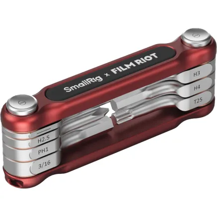 SmallRig x FILM RIOT 7 in 1 Detent Folding Multi Tool Kit (Red) 4811 4811