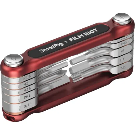 SmallRig x FILM RIOT 10 in 1 Detent Folding Multi Tool Kit (Red) 4813 4813