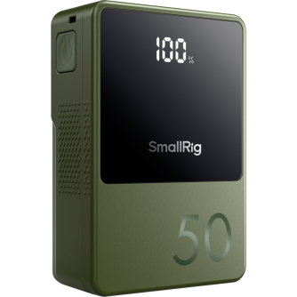 V-Mount Baterijas - SMALLRIG 4872 V-MOUNT BATTERY MINI VB50 (GREEN) 4872 - быстрый заказ от производителя