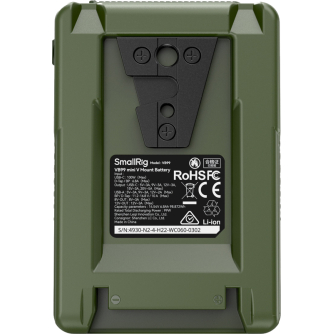 V-Mount аккумуляторы - SMALLRIG 4930 V-MOUNT BATTERY MINI VB99 (GREEN) 4930 - быстрый заказ от производителя