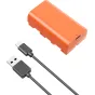 Kameru akumulatori - SMALLRIG 4971 NP-F550 USB-C RECHARGEABLE CAMERA BATTERY ORANGE 4971 - ātri pasūtīt no ražotāja