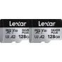 Atmiņas kartes - LEXAR MICROSDXC PROFESSIONAL SILVER PLUS UHS-I/U3/A2/4K R205/W150 (V30) 128GB - 2PACK LMSSIPL128G-B2ANG - ātri pasūtīt no ražotāja