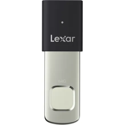 LEXAR JUMPDRIVE FINGERPRINT F35PRO USB 3.2 GEN1, UP TO R300/W60, 64GB LJDF35P064G-RNBNG
