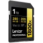 Memory Cards - LEXAR SDXC PRO 1800X U3 UHS-II R280/W210 (V60) 1TB LSD1800001T-BNNNG - quick order from manufacturer