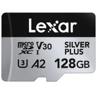Memory Cards - LEXAR MICROSDXC PROFESSIONAL SILVER PLUS UHS-I/U3/A2/4K R205/W150 (V30) 128GB LMSSIPL128G-BNANG - quick order from manufacturerMemory Cards - LEXAR MICROSDXC PROFESSIONAL SILVER PLUS UHS-I/U3/A2/4K R205/W150 (V30) 128GB LMSSIPL128G-BNANG - quick order from manufacturer