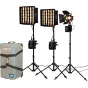 LED панели - NANLITE PAVOSLIM 60B & FORZA 60B II KIT 60B X2 + FORZA 60BII - 3-LIGHT KIT WITH LIGHT STAND 01-006 FORZA 60BII-3 - быстрый заказ от производителя