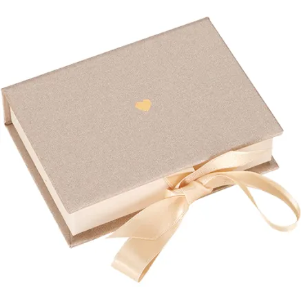BOOKBINDERS BOX PEARL LUSTRE WITH GOLD HEART B110503209