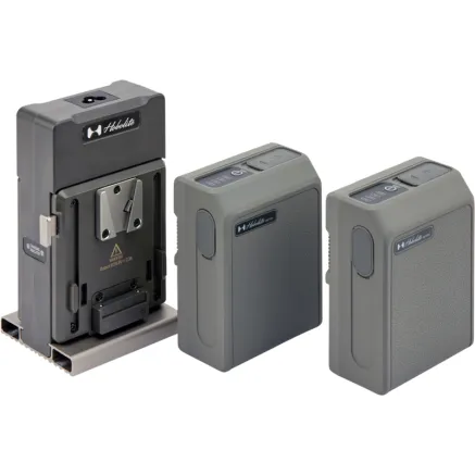 HOBOLITE DUAL V-MOUNT CHARGER WITH 2 95W V-MOUNT BATTERY PACKS 124001