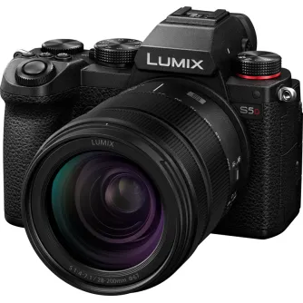 Bezspoguļa kameras - PANASONIC LUMIX S5D WITH S-R28200 F/4-7.1 KIT DC-S5DHE-K - ātri pasūtīt no ražotāja
