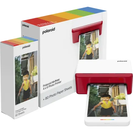 POLAROID HI-PRINT 4X6 PHOTO PRINTER WHITE E-BOX 6553