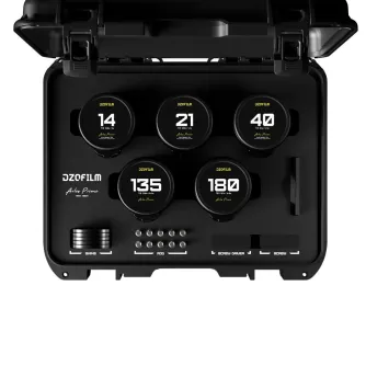 CINEMA Video Lenses - DZOFILM Arles 5-Lens Kit for PL (14/21/40/135/180mm) - quick order from manufacturer