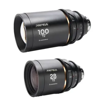 CINEMA Video Lenses - Laowa Proteus 2X Anamorphic 2-Lens Bundle Set C (28mm, 100mm) - Amber (Meters) Arri PL (Default) + EF - quick order from manufacturer