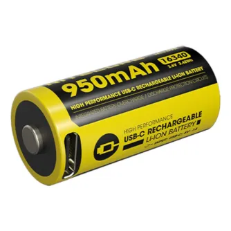 Baterijas, akumulatori un lādētāji - Nitecore NL169R (950mAh) 16340 NL169R - ātri pasūtīt no ražotāja
