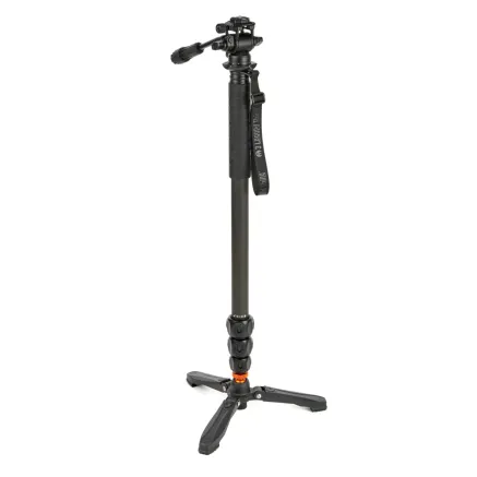 3 Legged Thing Legends Lance 2.0 Monopod Kit w/ DOCZ2 Foot Stabilizer & AH Trinity Darkness/Matte Black LANCESKDARK
