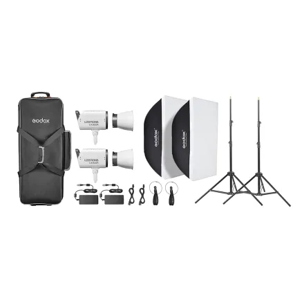 Godox Litemons LA300R RGB LED Video Light 2 light kit LA300R K2