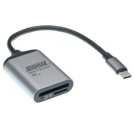 Card Reader - Hoodman Steel SD & Micro SD UHSII enabled memory card reader USB 3.2 Gen 1 HUHS2C - quick order from manufacturerCard Reader - Hoodman Steel SD & Micro SD UHSII enabled memory card reader USB 3.2 Gen 1 HUHS2C - quick order from manufacturer