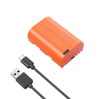 Camera Batteries - SmallRig 4968 LP-E6NH USB-C Rechargeable Camera Battery (Orange) - buy today in Master Foto store and with delivery Best choise selected by experts