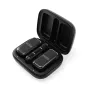 Rode Wireless Micro Ultra USB-C black kit charging case with two transmitters securely stored inside, ideal for smartphone audio recording