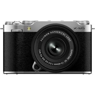 Mirrorless Cameras - Digital Camera Fujifilm X-M5 + XC15-45 Kit Silver - buy today in Master Foto store and with delivery Best choise selected by experts