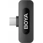 Передатчик беспроводного лавального микрофона Boya BY-V10 V2 с разъемом USB-C, компактный дизайн и логотип BOYA на передней панели