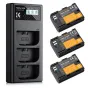 Chargers for Camera Batteries - K&F Concept K&F LP-E6NH Camera Battery 2250mAh, 3-pack + Charger LCD display - quick order from manufacturer Best choise selected by experts