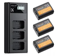 Kameru akumulatori - K&F NP-FW50 Kameras akumulators 1100mAh, 3 gab. + Lādētājs ar LCD displeju - ātri pasūtīt no ražotāja Profesionāļu labākā izvēleKameru akumulatori - K&F NP-FW50 Kameras akumulators 1100mAh, 3 gab. + Lādētājs ar LCD displeju - ātri pasūtīt no ražotāja Profesionāļu labākā izvēle