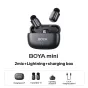 Bezvadu piespraužamie mikrofoni - Boya wireless microphone mini-15 Lightning, black BOYA mini-15 - ātri pasūtīt no ražotāja