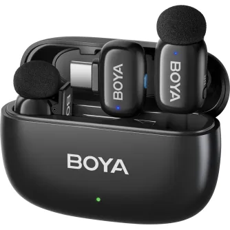 Wireless Lavalier Microphones - Boya wireless microphone mini-14 USB-C, black BOYA mini-14 - quick order from manufacturer Best choise selected by experts