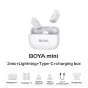 Bezvadu piespraužamie mikrofoni - Boya wireless microphone mini-13 Lightning/USB-C, white BOYA mini-13 - ātri pasūtīt no ražotāja Profesionāļu labākā izvēle
