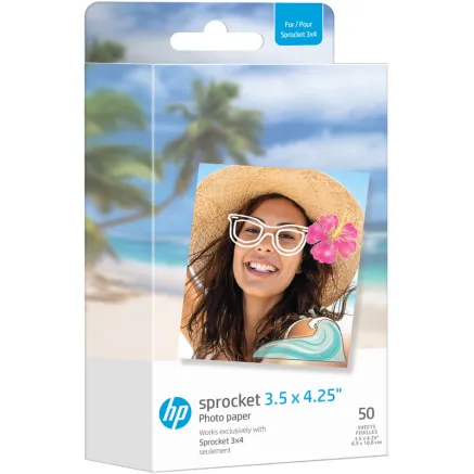 HP photo paper Sprocket Zink 8.9x10.8cm 50 sheets HPIZ3X450