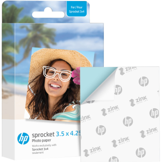 Sortimenta jaunumi - HP photo paper Sprocket Zink 8.9x10.8cm 20 sheets HPIZ3X420 - быстрый заказ от производителя