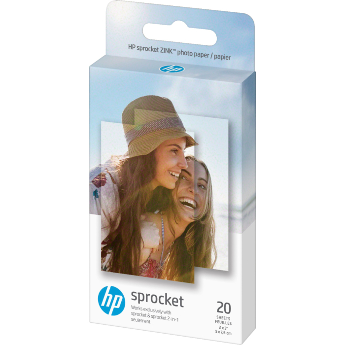 Sortimenta jaunumi - HP photo paper Sprocket Zink 5x7.6cm 20 sheets HPIZ2X320 - быстрый заказ от производителя